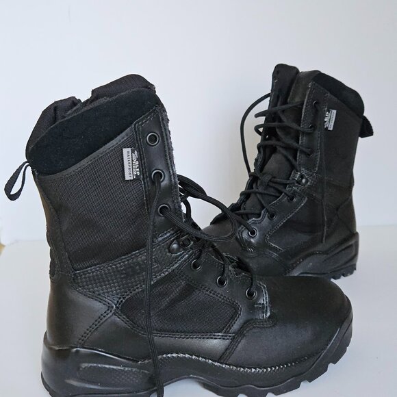 5.11 Work Gear Men's ATAC 2.0 8-Inch Storm Boots, Slip-Resistant Outsole, Size 8 - Picture 1 of 6